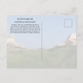 Carte Postale Col de Mitchell, monument national de Scotts Bluff (Dos)