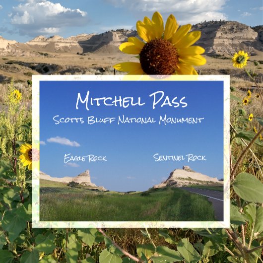 Carte Postale Col de Mitchell, monument national de Scotts Bluff