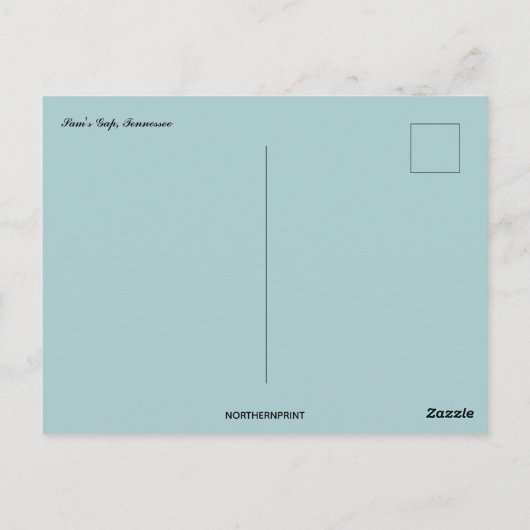 Carte Postale Col de Sams Tennessee (Dos)