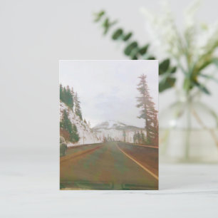 Carte Postale Col de Santiam. Oregon central, États-Unis