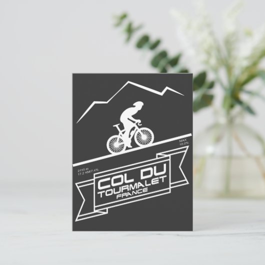 Carte Postale Col Du Tourmalet Road Célèbre Cyclisme (Debout devant)