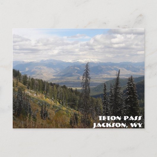 Carte Postale col teton, col Teton, Jackson, WY (Devant)