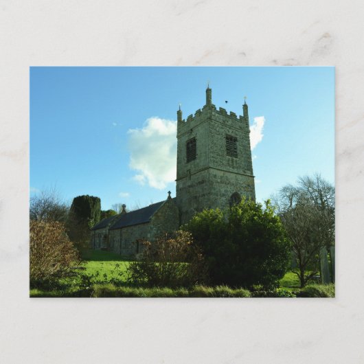 Carte Postale Colan Church Près De Newquay Cornwall Angleterre (Devant)