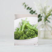 CARTE POSTALE COLANDRE PLEIN DE BROCCOLI SUPERFOOD (Debout devant)