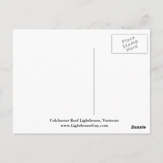Carte Postale Colchester Reef Lighthouse, Vermont Postcard (Dos)