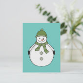 Carte Postale Cold snowman (Debout devant)