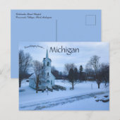 Carte Postale Coldwater Road Chapelle Flint Michigan (Devant / Derrière)