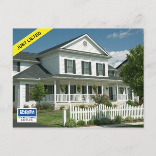 Carte Postale Coldwell Banker Postcard : JUST LISTED (Devant)