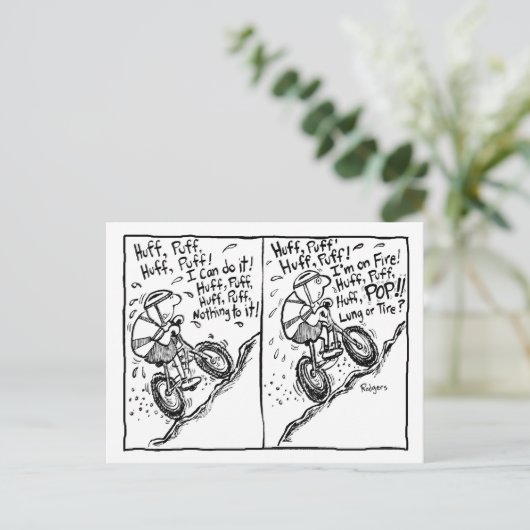 Carte Postale colère-souffle (Debout devant)