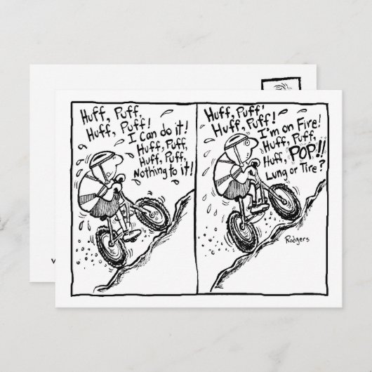 Carte Postale colère-souffle (Devant / Derrière)