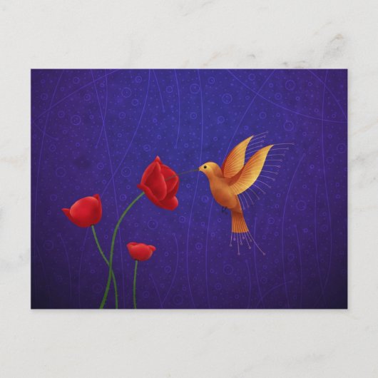 Carte Postale Colibri (Devant)