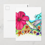 Carte Postale Colibri (Devant / Derrière)