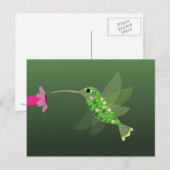 Carte Postale Colibri (Devant / Derrière)
