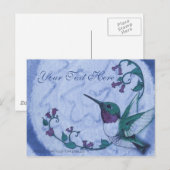 Carte postale Colibri (Devant / Derrière)