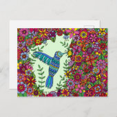 Carte Postale Colibri (Devant / Derrière)