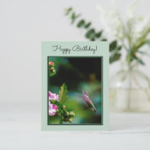 Carte Postale Colibri à gorge rubis - Photo originale (Debout devant)