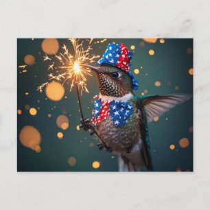 Carte Postale Colibri célébrant la fête de l'Indépendance