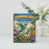 Carte Postale Colibri Cloud Forest Moderne KlayKoo (Debout devant)