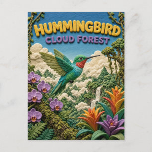 Carte Postale Colibri Cloud Forest Moderne KlayKoo