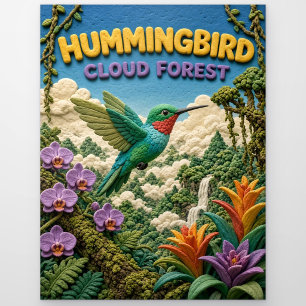 Carte Postale Colibri Cloud Forest Moderne KlayKoo
