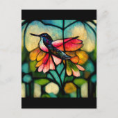 Carte Postale Colibri en verre (Devant)