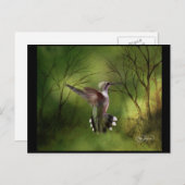 Carte Postale Colibri en vol (Devant / Derrière)