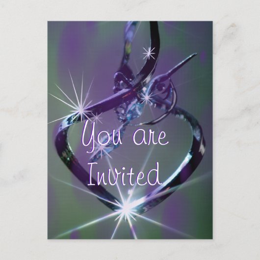 Carte postale Colibri lavande et bleu sarcelle - t (Devant)