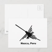 Carte Postale Colibri Nazca, Pérou (Devant / Derrière)