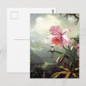 Carte Postale Colibri perché, art fin, (Devant / Derrière)