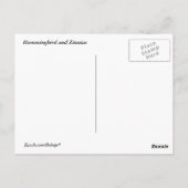 Carte Postale Colibri sur Zinnias (Dos)