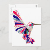 Carte Postale Colibri tropical (Devant / Derrière)