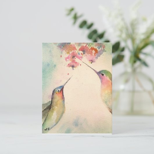 Carte Postale colibris (Debout devant)