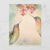 Carte Postale colibris (Devant)