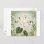 Carte Postale Colibris Vintages (Devant / Derrière)