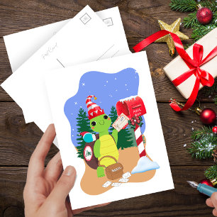 Carte Postale Colis Express Courrier Escargot par Tortue
