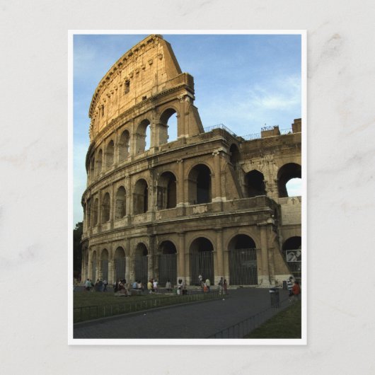 Carte Postale Colisée au coucher du soleil (Devant)