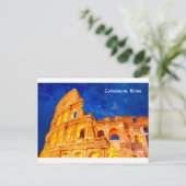 Carte postale Colisée crépuscule Rome (Debout devant)