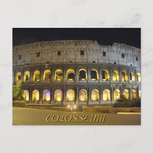 Carte Postale Colisée de Rome (Devant)
