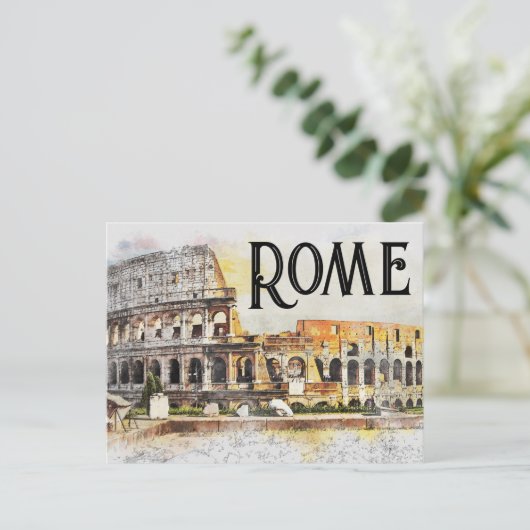 Carte Postale Colisée de Rome (Debout devant)