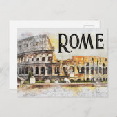 Carte Postale Colisée de Rome (Devant / Derrière)