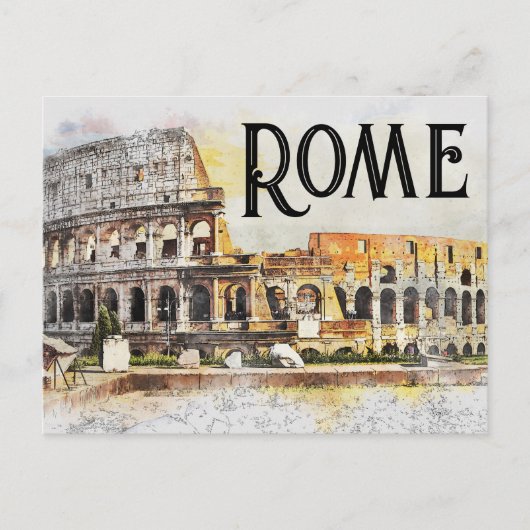 Carte Postale Colisée de Rome (Devant)