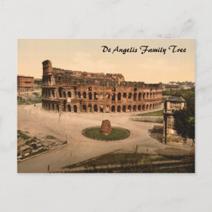 Carte Postale Colisée et Meta Sudans, Rome, Italie