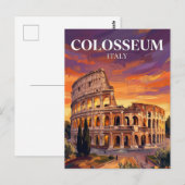 Carte Postale Colisée Italie (Devant / Derrière)