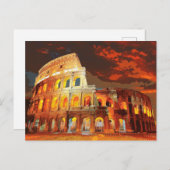 Carte Postale Colisée Italie Rome #2 (Devant / Derrière)