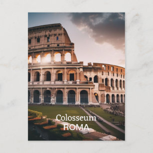 Carte Postale Colisée : La Merveille majestueuse de Rome