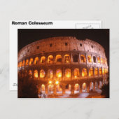 Carte Postale Colisée la nuit (Devant / Derrière)