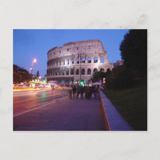 Carte Postale Colisée la nuit (Devant)