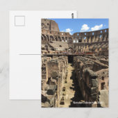 Carte Postale Colisée Romaine, Italie Photo (Devant / Derrière)