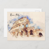 Carte Postale Colisée. Rome, Italie (Devant / Derrière)