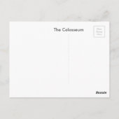 Carte Postale Colisée. Rome, Italie (Dos)